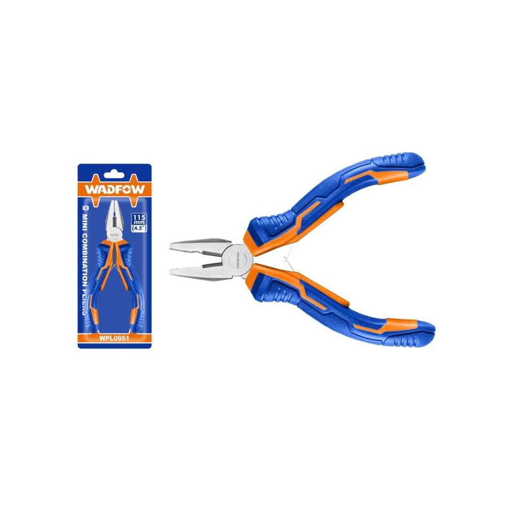 Изображение товара Плоскогубцы мини WADFOW 115 мм с двойными рукоятками для точных работ