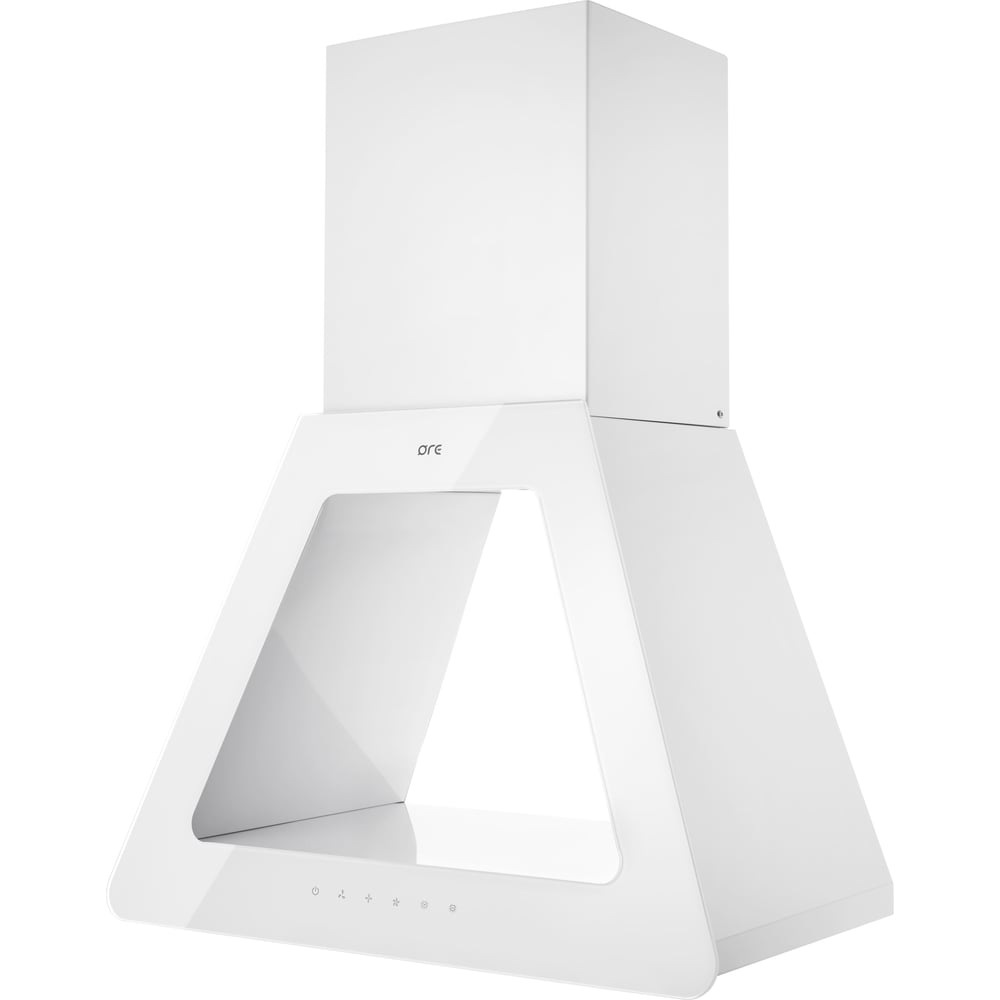 Изображение товара Вытяжка ORE Viking 60 SG White - стиль и мощность (650 м3/ч, 3 скорости)