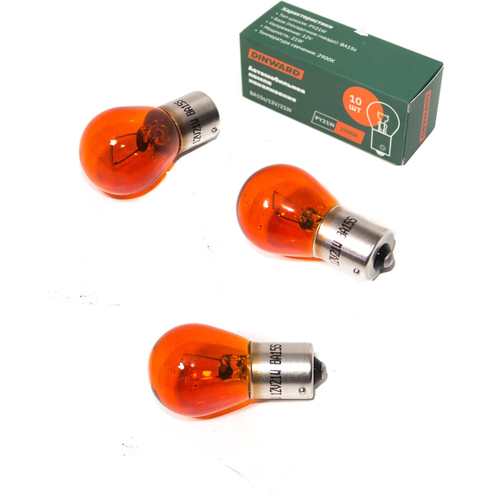 Изображение товара Лампа DINWARD А 12-21 BA15s 12 В 1000 лм белый