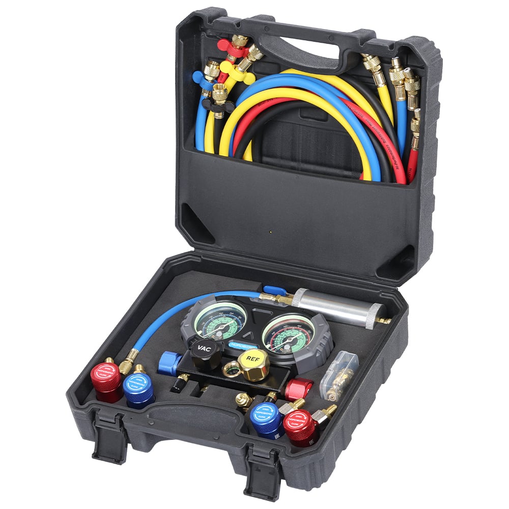 Изображение товара Коллектор NORDBERG NFG34K Манометрический четырехвентильный в кейсе