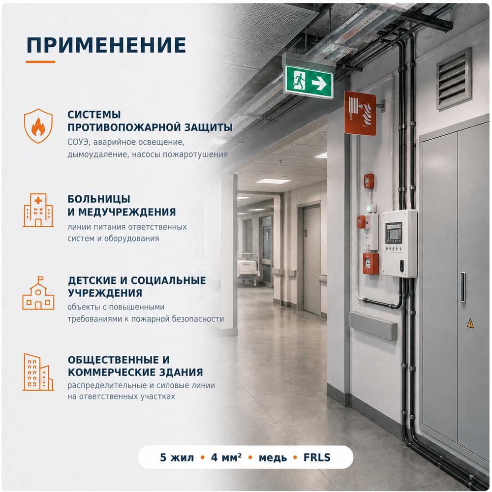 Изображение товара Кабель СПЕЦ ВВГнг(А)-FRLS 5x4 мм2, 30 метров СПЕЦ-ВВГНГ(А)-FRLS 5X4-30 Изображение товара Кабель СПЕЦ ВВГнг(А)-FRLS 5x4 мм2, 30 метров СПЕЦ-ВВГНГ(А)-FRLS 5X4-30