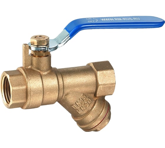 Изображение товара Шаровой кран RM с фильтром 1 муфтовый Ду25 Ру30 11Б27п1 RM-1FFLF