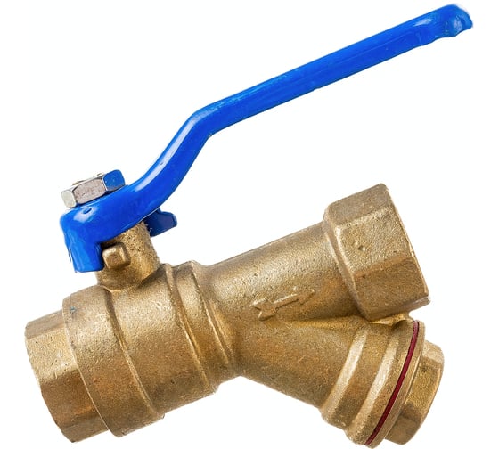 Изображение товара Шаровой кран RM с фильтром 3/4 муфтовый Ду20 Ру30 11Б27п1 RM-34FFLF