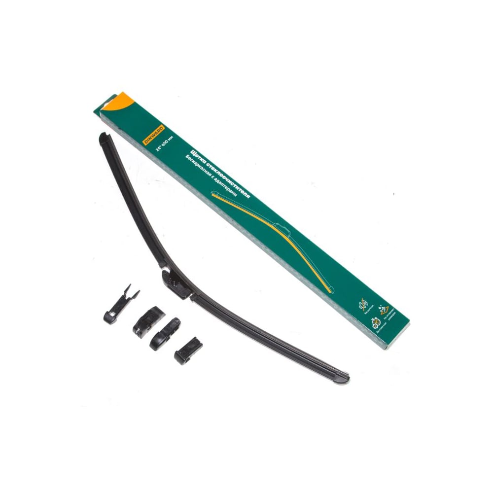 Изображение товара Щетка стеклоочистителя DINWARD 600 мм бескаркасная AeroClip