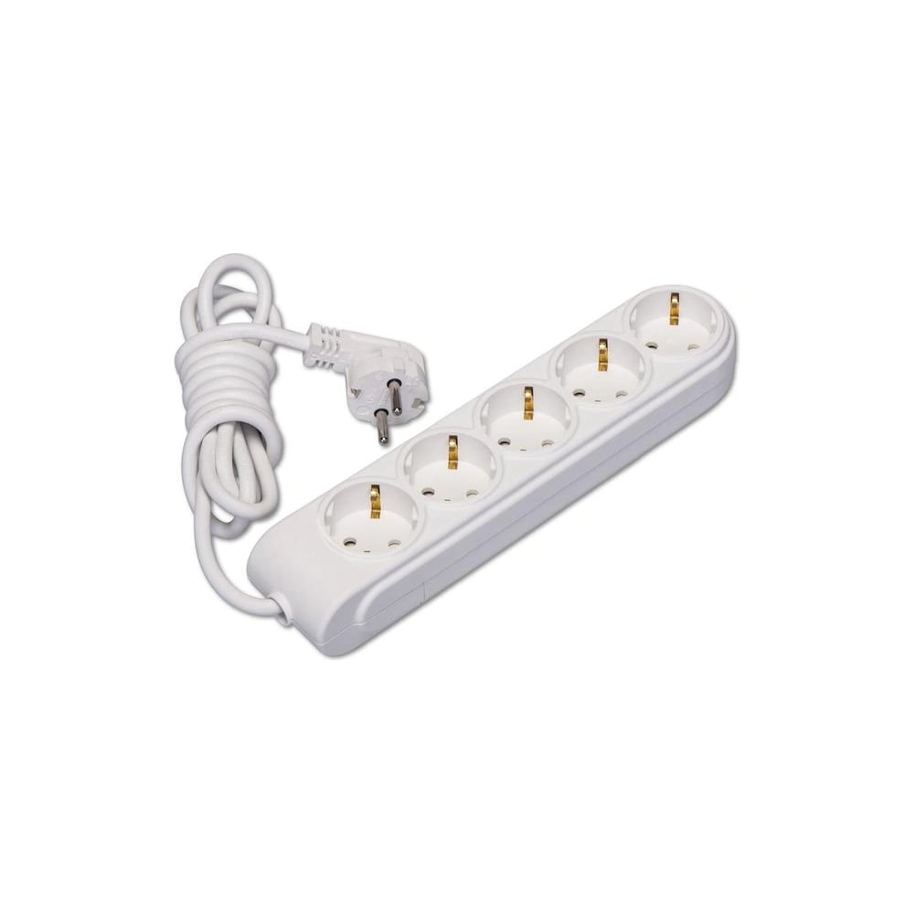 Изображение товара Удлинитель MAKEL 5м с заземлением и 5 розетками CEE 7/4 Schuko