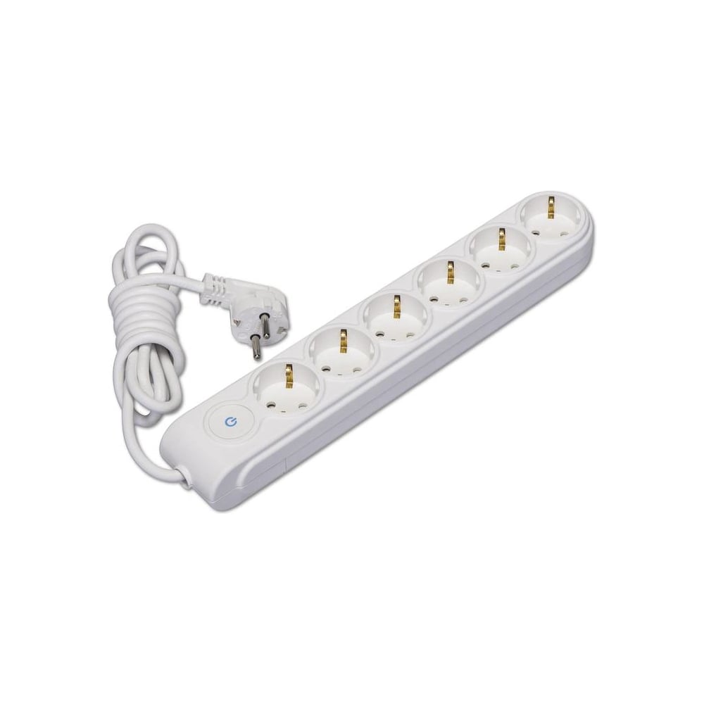 Изображение товара Удлинитель MAKEL 6х3м, с заземлением, 16А, защитные шторки, с выключателем, сечение 3х1.5 N6310044