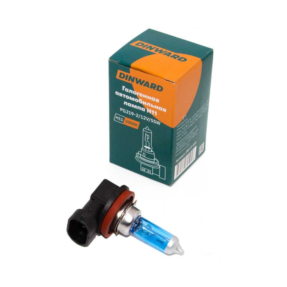 Изображение товара Лампа DINWARD H11 12 V 55 Super White голубая PGJ19-2 746214v