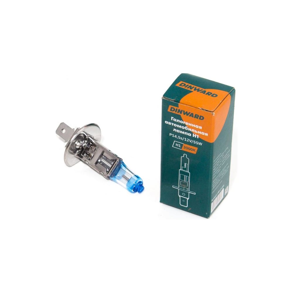 Изображение товара Лампа DINWARD H1 12 V 55  Super Vision Ultra голубая P14,5s в уп. 746207v