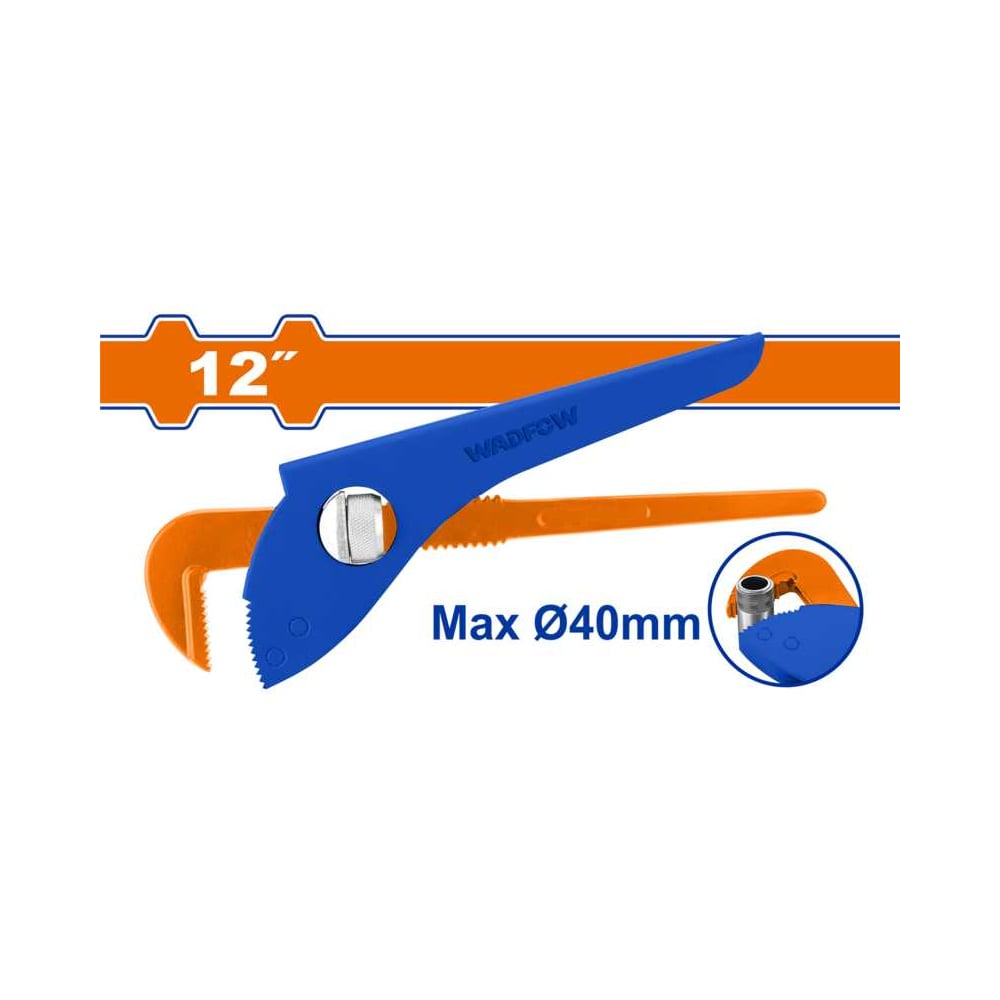 Изображение товара Ключ трубный WadFow 300 мм, 40 мм 6/12 WPW4112