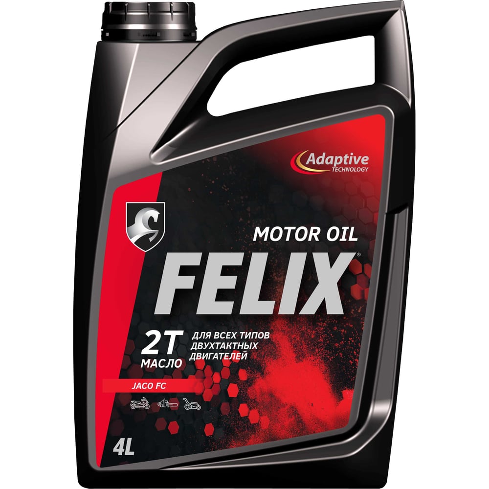 Изображение товара Масло FELIX 2T JASO FC 4 л 410000283 Изображение товара Масло FELIX 2T JASO FC 4 л 410000283