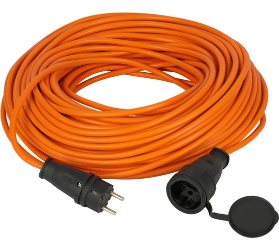 Изображение товара Удлинитель силовой Intro UP1500-2x2, 5-IP44 уличный в бухте без заземлением 1 розетка 50м ПВС 2х2.5мм2 Б0072046