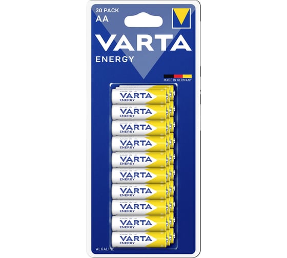 Изображение товара Батарейки Varta Energy LR06/AA BL30 4106229630 RPL00778