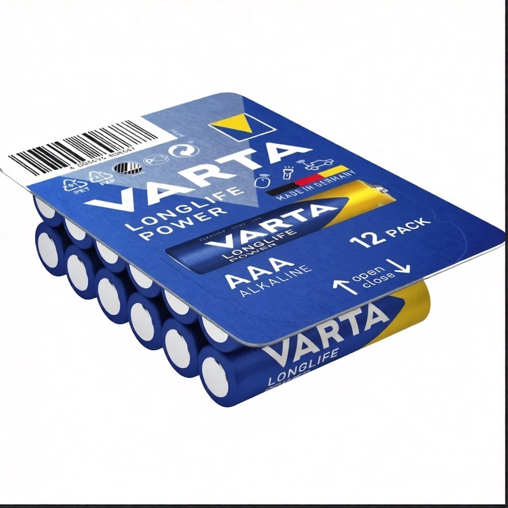 Изображение товара Батарейки Varta Longlife Power LR03/AAA - щелочные, мощные, долгие