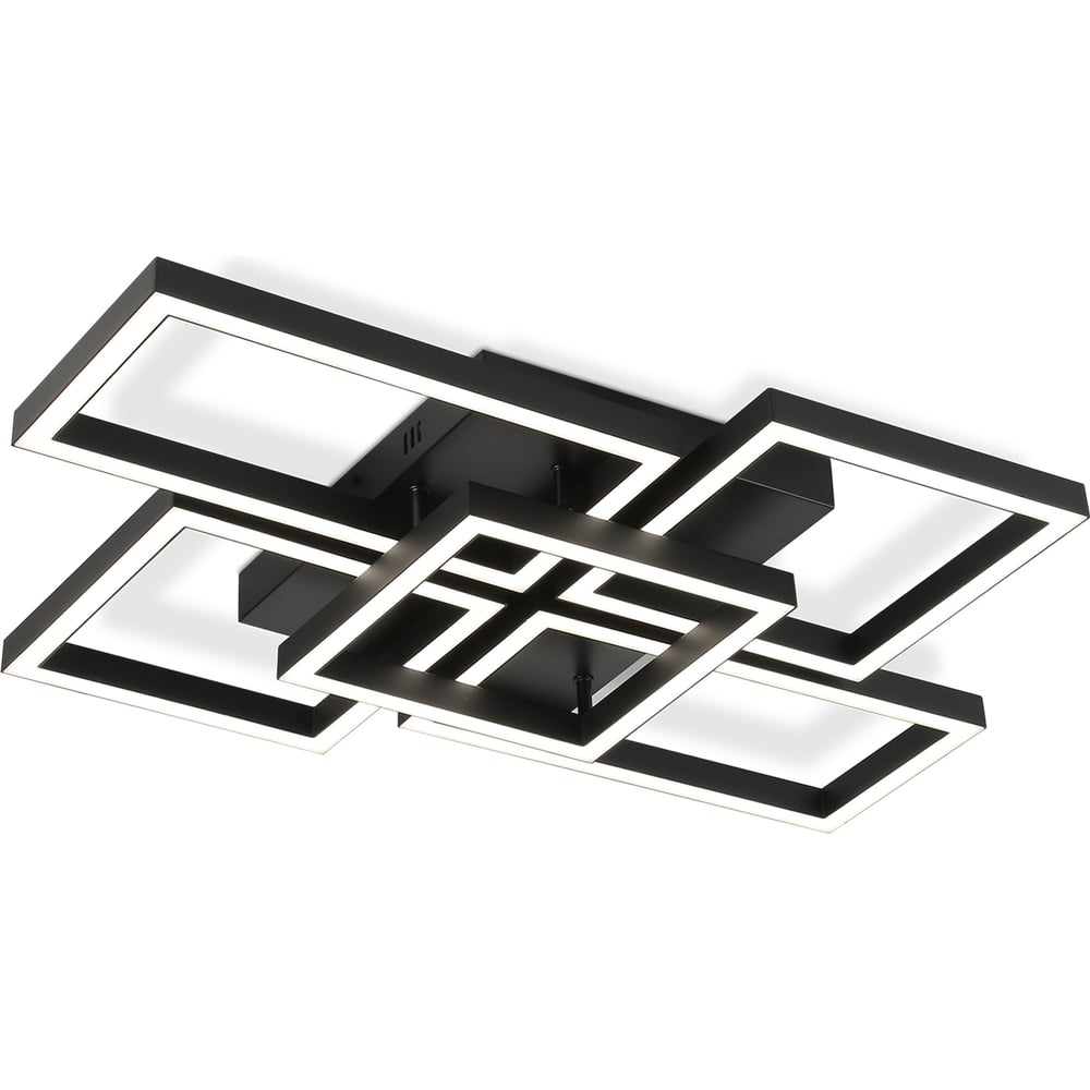 Изображение товара Светильник светодиодный потолочный Ambrella Light /4+1 BK черный 90W 3000K-6400K 710х490х95 (ПДУ ИК) FA1012