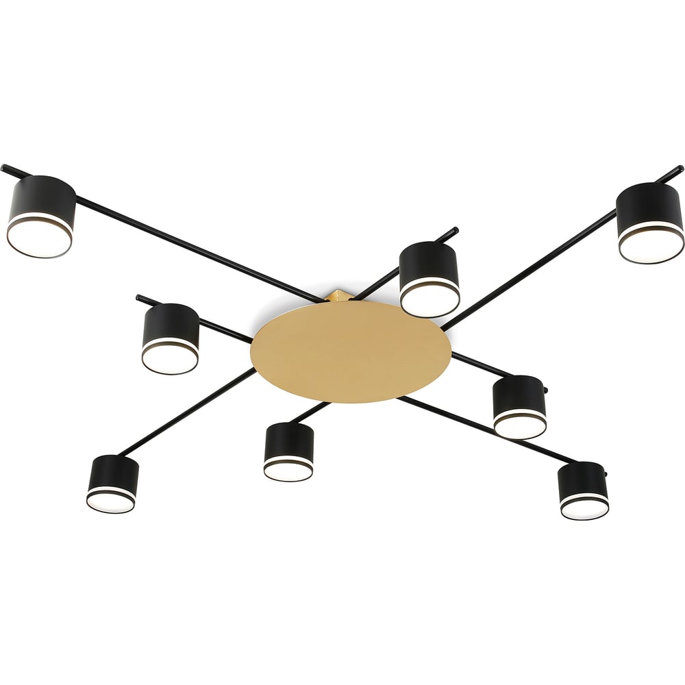 Изображение товара Светильник потолочный Ambrella Light /8 BK/GD черный/золото GX53/8 max 12W 870х870х95 FL51760