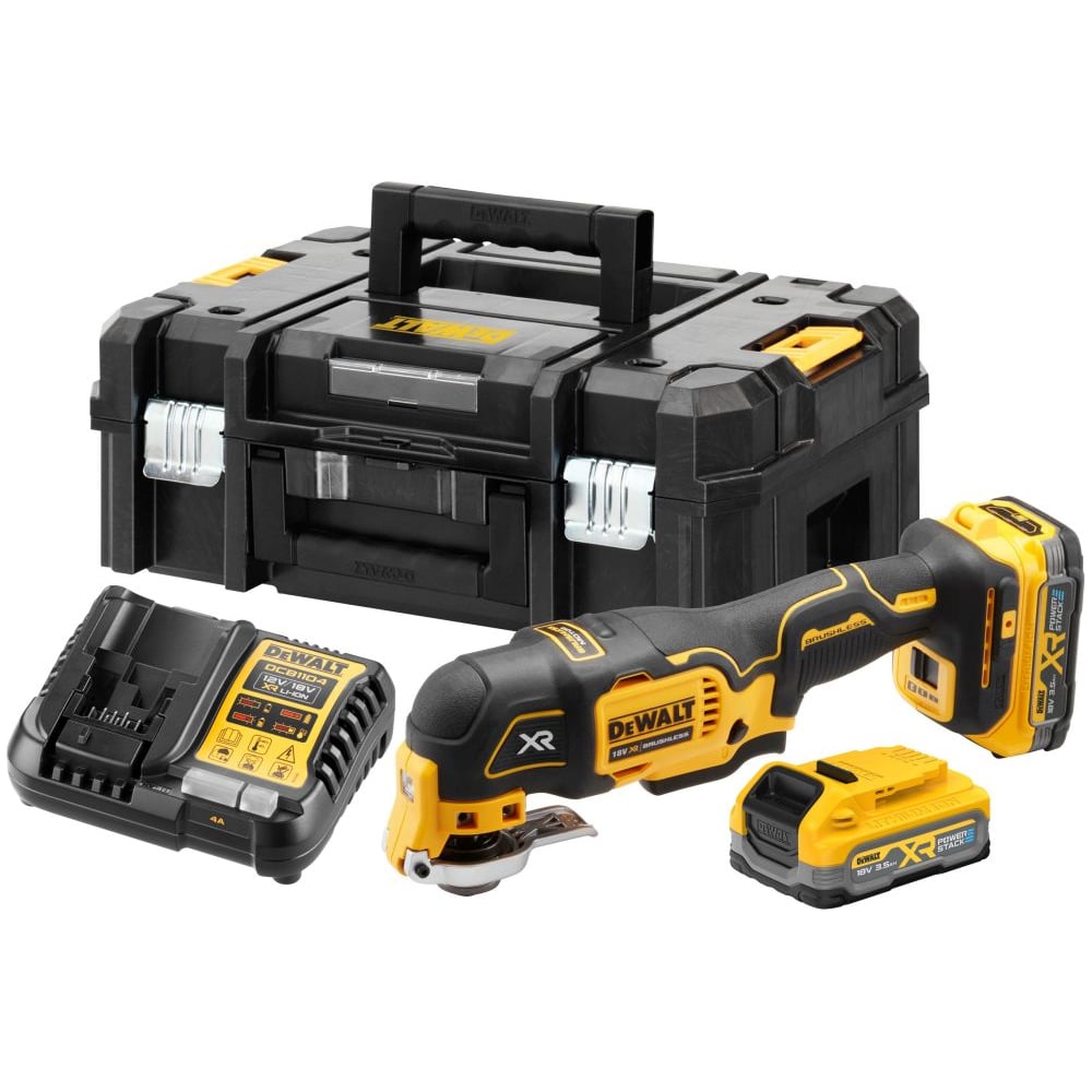 Изображение товара Аккумуляторный реноватор Dewalt DCS356S2T, 18 В, 20000 кол/мин, с 2 АКБ 3.5 Ач и ЗУ, в кейсе TSTAK DCS356S2T-QW Изображение товара Аккумуляторный реноватор Dewalt DCS356S2T, 18 В, 20000 кол/мин, с 2 АКБ 3.5 Ач и ЗУ, в кейсе TSTAK DCS356S2T-QW