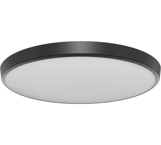 Изображение товара Светильник светодиодный накладной OGM, 72Вт, 5760лм, 4000К, IP20, o460х55мм, чёрный / O18-156