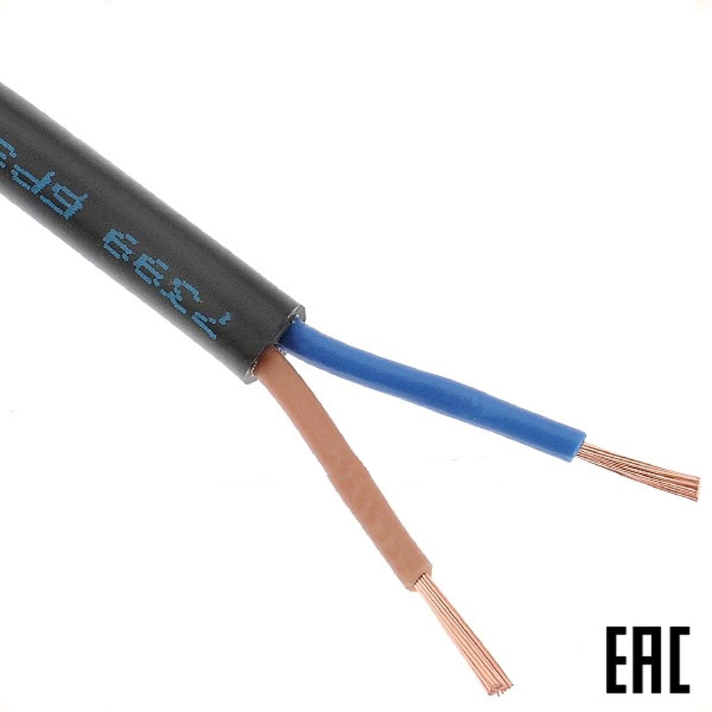 Изображение товара Электропровод MW бухта ПВСнг(А)-LS 2х0,75 чёрный 100 м