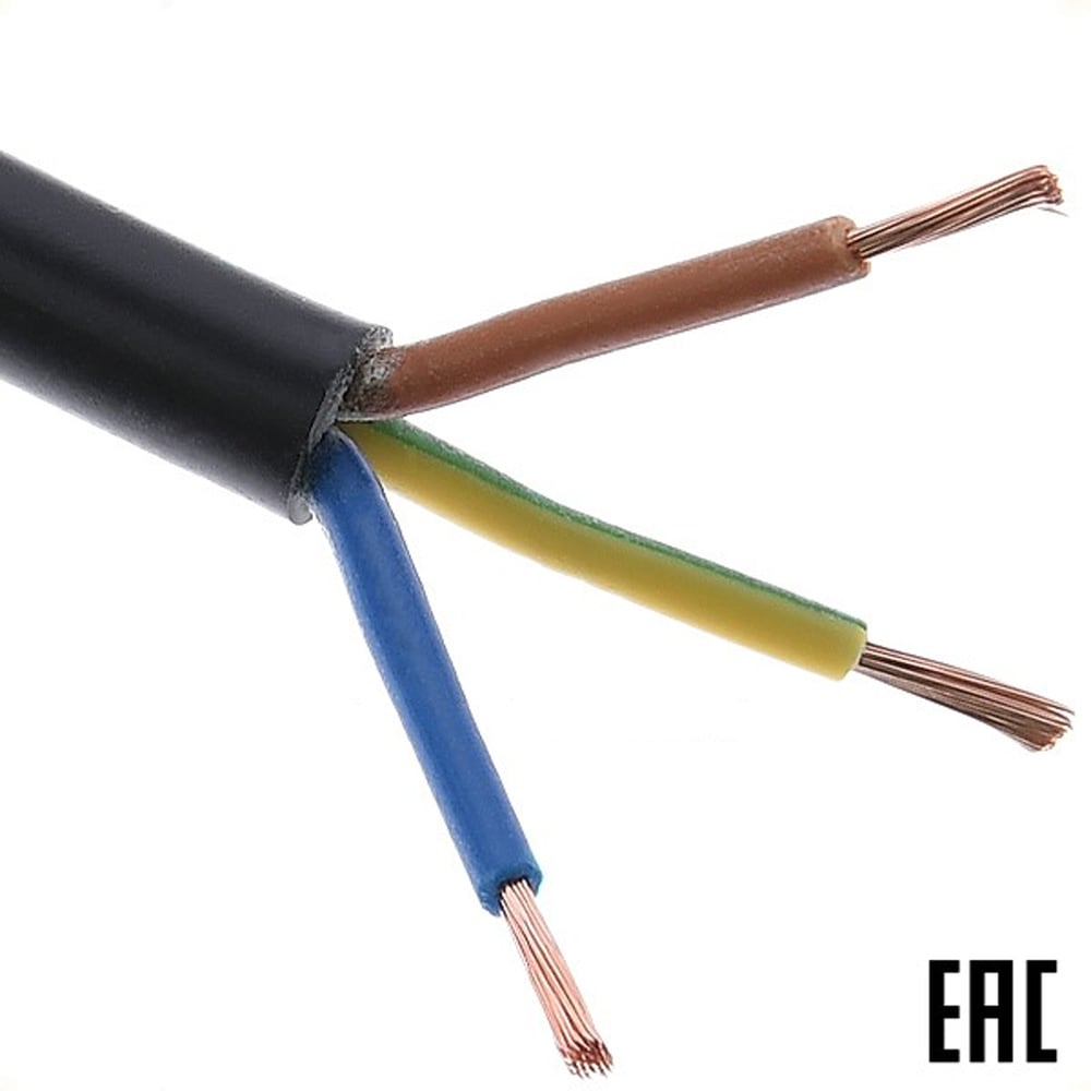 Изображение товара ПВСнг(А)-LS Электропровод MW 3x1 мм² чёрный бухта 200 м