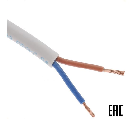 Изображение товара Электропровод MW бухта ПВСнг(А)-LS 2х0,75 белый 200 м