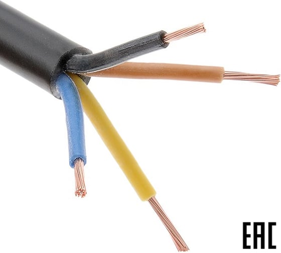 Изображение товара Электропровод MW бухта ПВСнг(А)-LS 4х2,5 чёрный 100 м