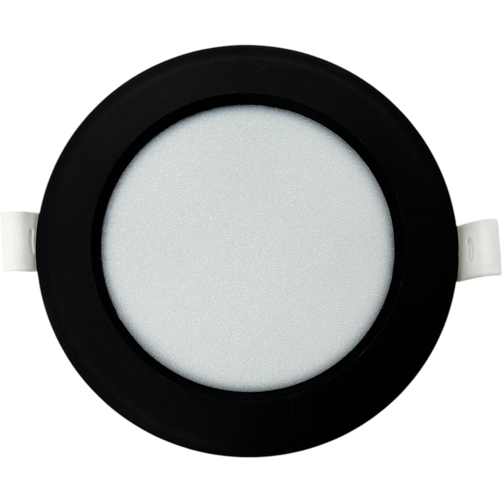 Изображение товара Светильник светодиодный truEnergy ультратонкий круг 7W 4000K 500Lm D117мм пластик черный 10087