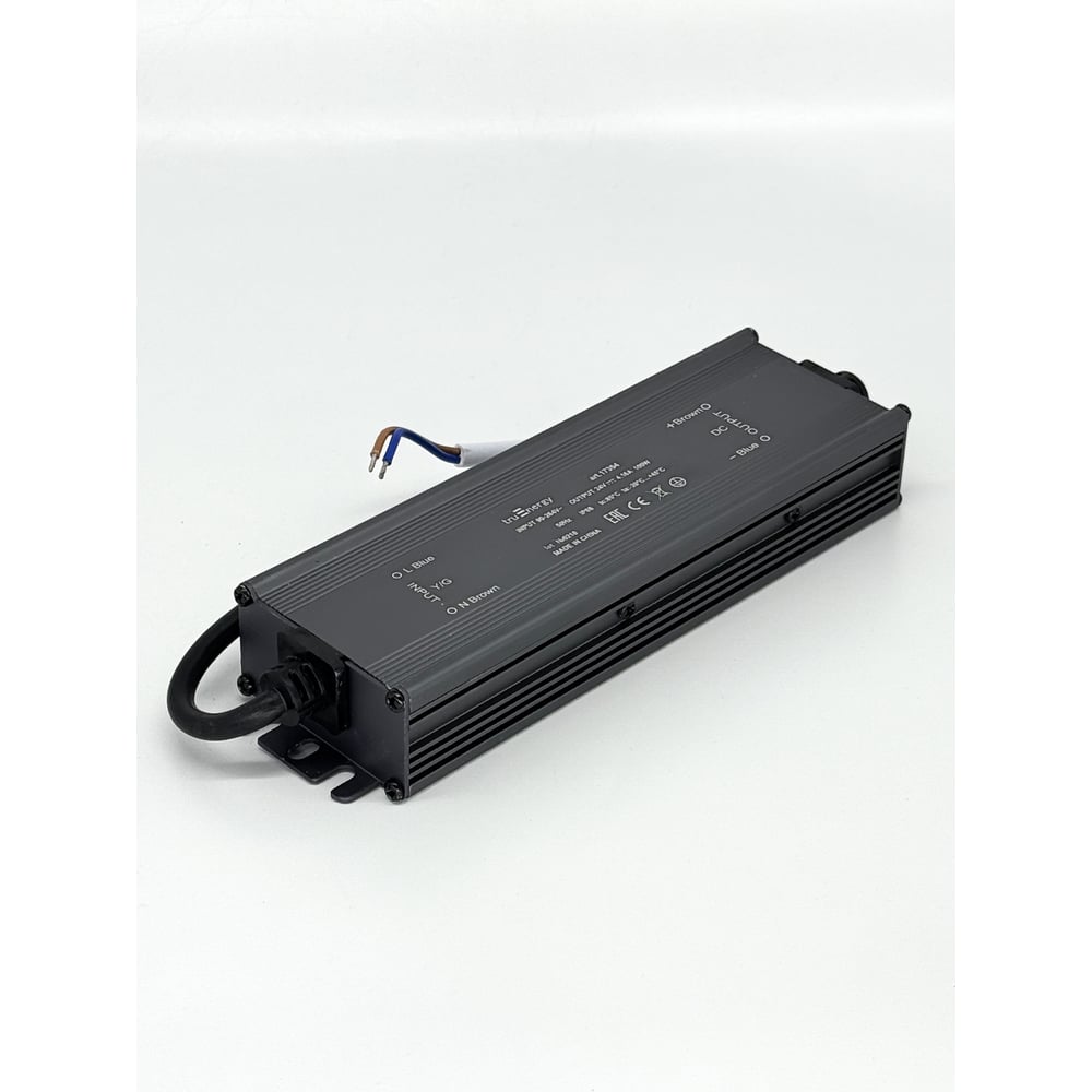 Изображение товара Блок питания для светодиодной ленты truEnergy 24V 100W IP68 алюминий 190x55x30мм 17363