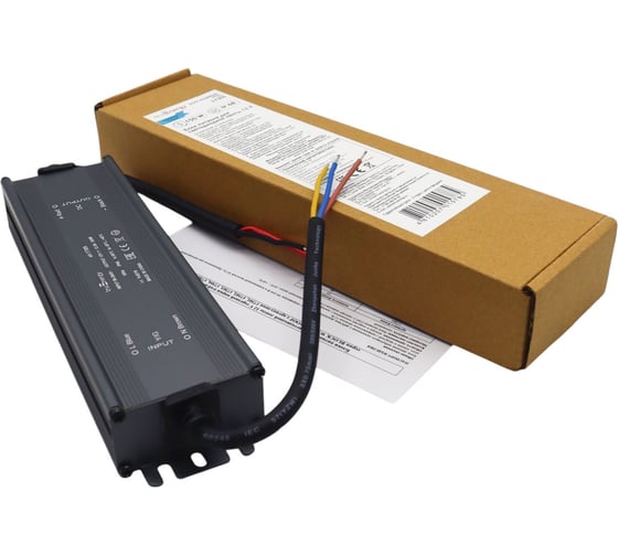 Изображение товара Блок питания для светодиодной ленты truEnergy 12V 150W IP68 алюминий 202x55x30мм 17310
