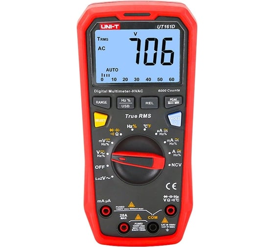 Изображение товара Цифровой мультиметр с функцией True RMS UNI-T UT161D 00-00007286