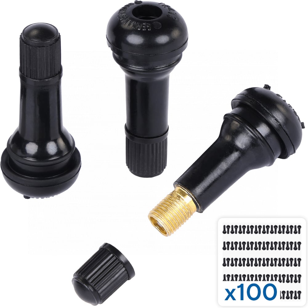 Изображение товара Вентиль для бескамерных шин NORDBERG, 100 шт, TR413