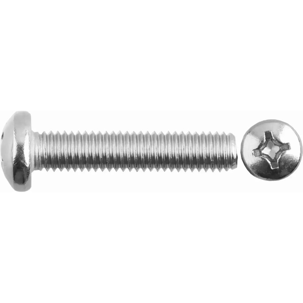 Изображение товара Винт с полукруглой головкой ООО "Клинский метизный завод" DIN 7985 М5 x 20 белый цинк, 1 кг ВПГ7985М520БЦ-1