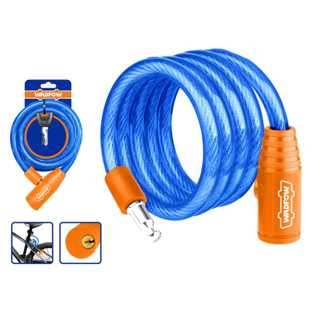 Изображение товара Велосипедный замок WADFOW 15х1200 мм 12/36 WBK1115