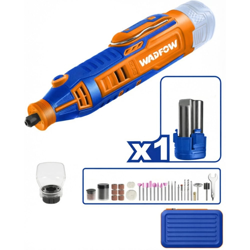 Изображение товара Гравер аккумуляторный WADFOW 12В, 3,2 мм Type-C 10 WRY1M121