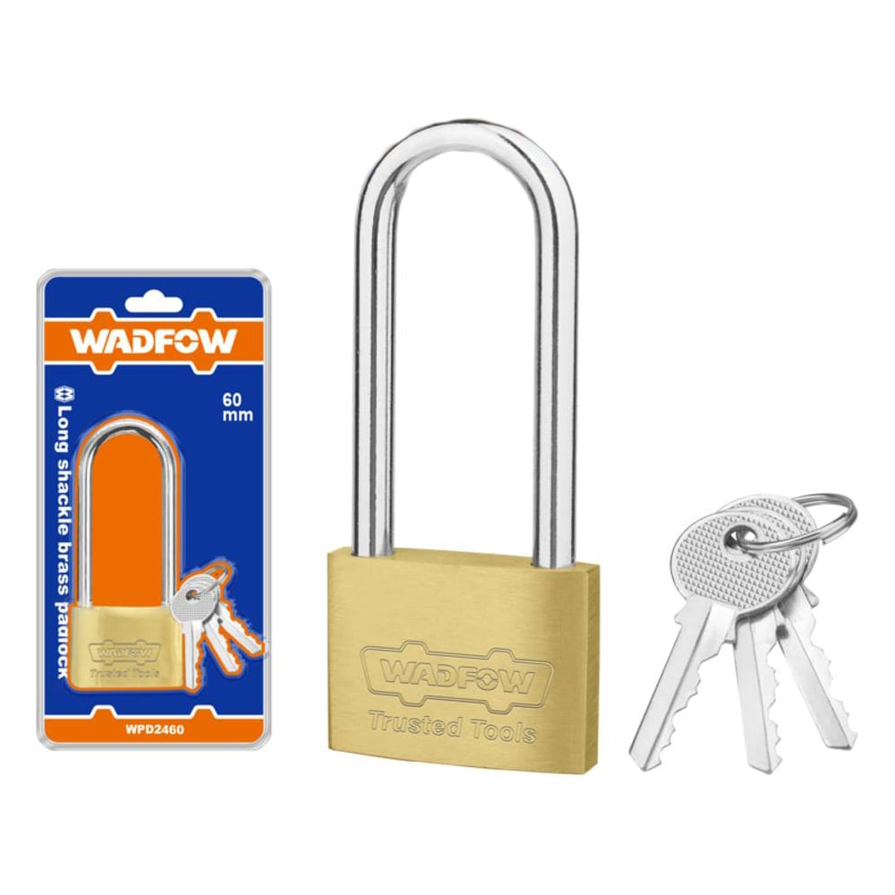 Изображение товара Замок навесной WADFOW латунный 60 мм 6/36 WPD2460