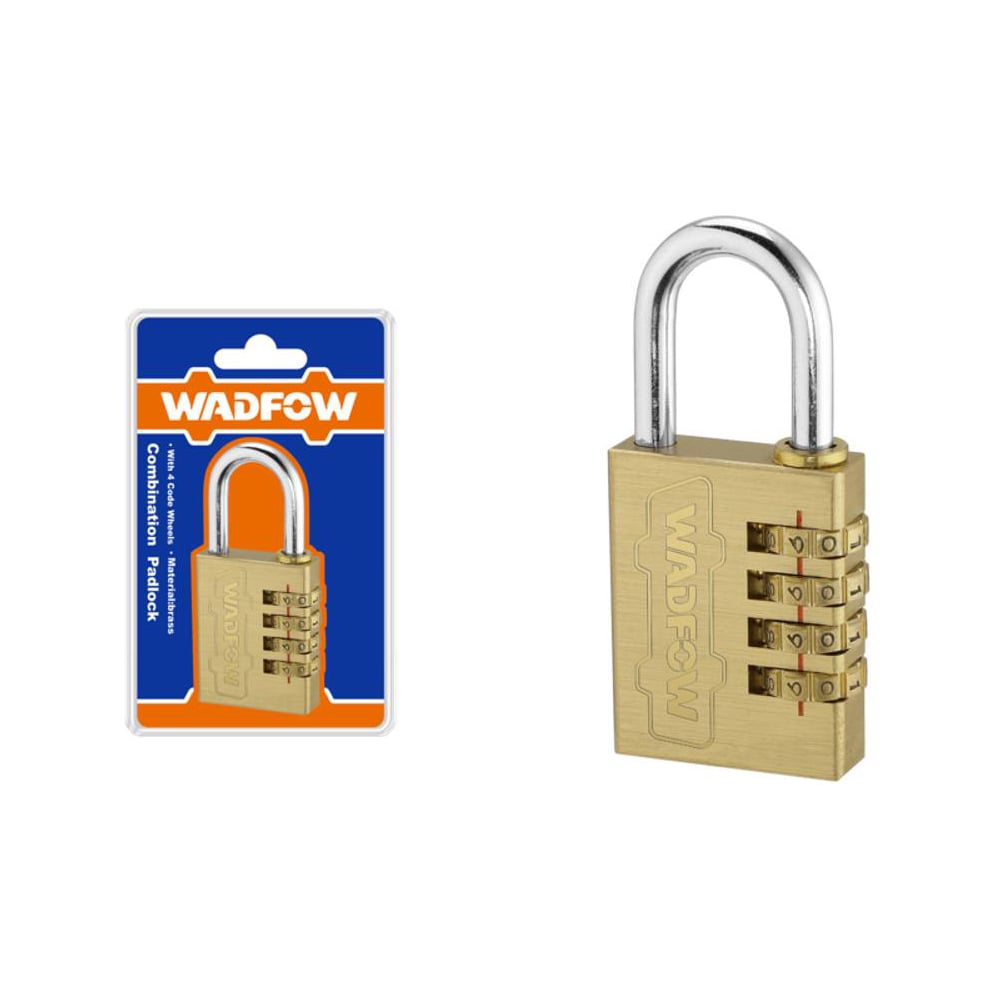 Изображение товара Замок навесной WADFOW кодовый 4х40 мм 12/72 WPD3444