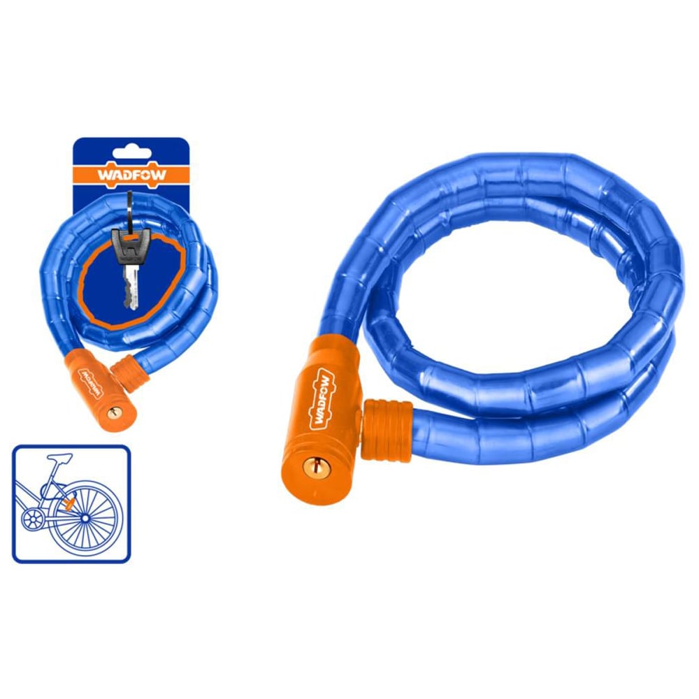 Изображение товара Велосипедный замок WADFOW 18х800 мм 12/24 WBK5108