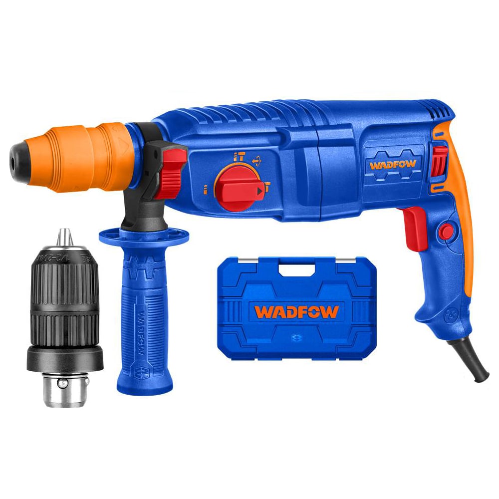 Изображение товара Перфоратор WADFOW SDS-plus 800 Вт, 2.5 Дж 4 WRH1D26-2 Изображение товара Перфоратор WADFOW SDS-plus 800 Вт, 2.5 Дж 4 WRH1D26-2