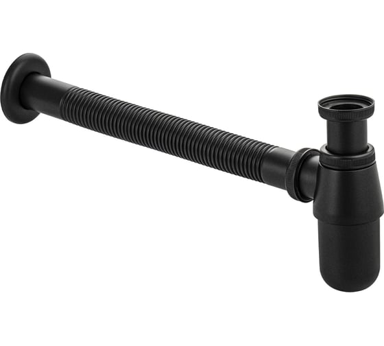 Изображение товара Нижняя часть сифона на раковину металлическая Brimix чёрного цвета 8716