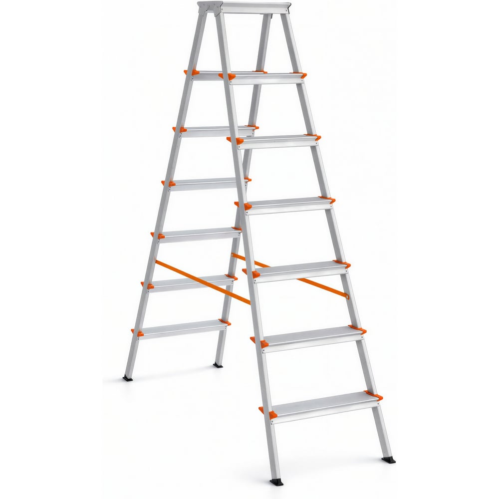 Изображение товара Стремянка алюминиевая Эйфель Библио 130 - 208 ВАРИАНТ