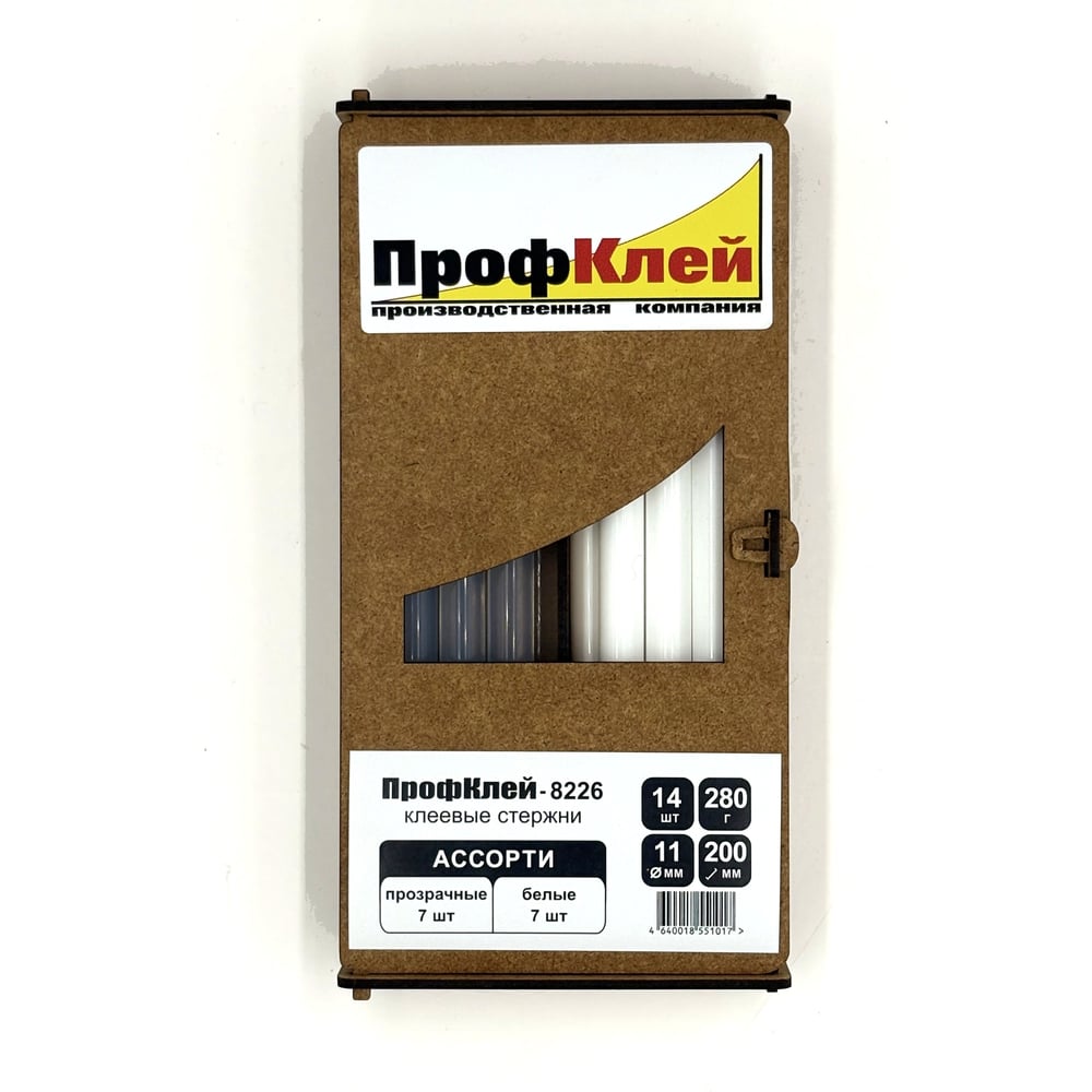 Изображение товара Клеевые стержни ПрофКлей 8226 ассорти 200 мм, 14 шт, универсальные