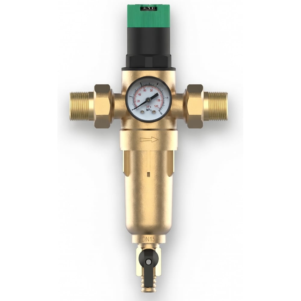 Изображение товара Фильтр с редуктором ХК 1/2 DN15 100 мкм для горячей и холодной воды