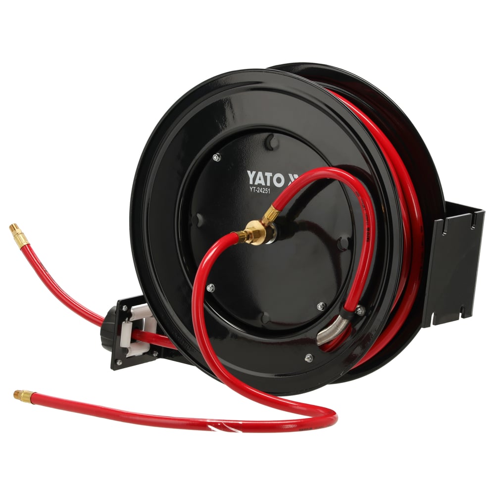 Изображение товара Металлическая катушка YATO 9.5 мм, 20 м - удобное хранение шланга