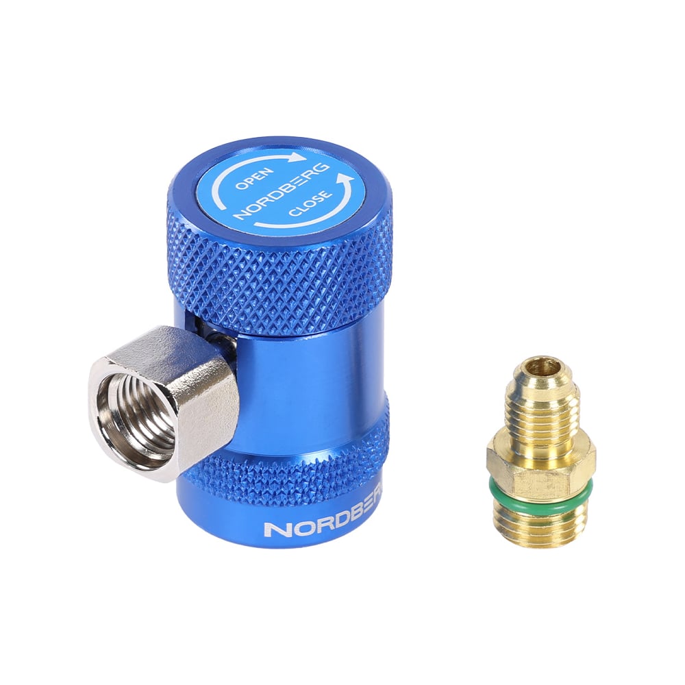 Изображение товара Муфта быстросъемная NORDBERG R134a низкое давление, синяя NFA5L