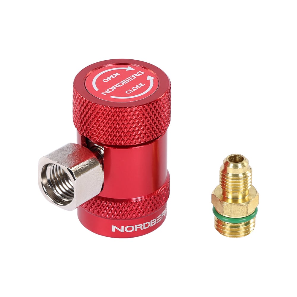 Изображение товара Муфта быстросъемная NORDBERG R134a высокое давление, красная NFA5H