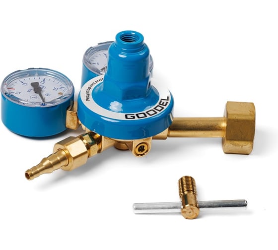 Изображение товара Редуктор пропановый GOODEL БПО-5-4 корпус латунь, крышка сталь, гайка латунь GК4.02.05.04