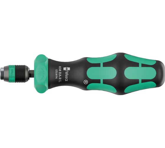 Изображение товара Отвёртка-битодержатель с трещоткой WERA 838 RA-R L 142 мм, 1/4 С 6.3 / E6.3 WE-051494