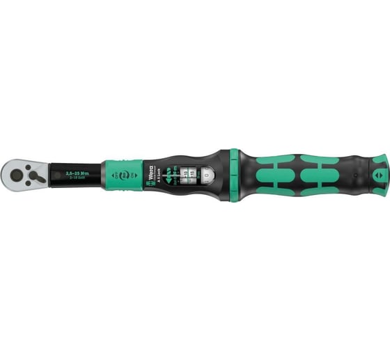 Изображение товара Динамометрический ключ WERA Lock A 5 серии Click-Torque, регулируемый, функция отключения затяжки Torque Lock, реверсная трещотка, для правой затяжки, 2.5-25 Нм WE-075690