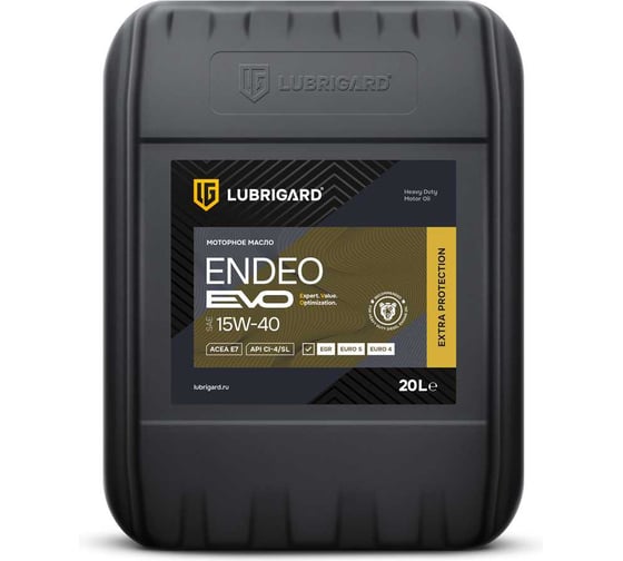 Изображение товара Моторное масло LUBRIGARD ENDEO EVO 15W-40 для дизельных двигателей (20 л), LGEEND1540PL20
