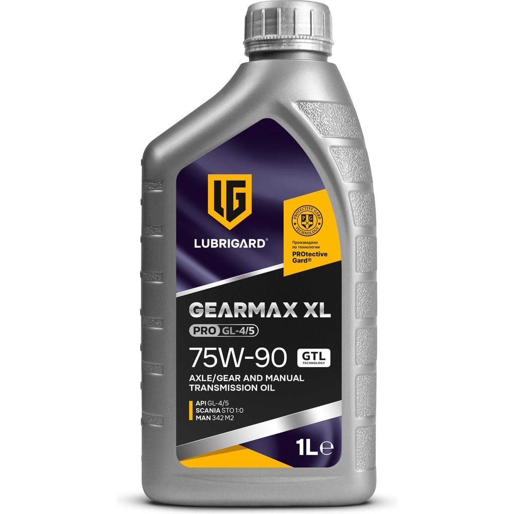Изображение товара Трансмиссионное масло LUBRIGARD GEARMAX SYNTHETIC PRO GL-4/5 75W-90 для МКПП (12×1 л) LGPGRM457590CH12