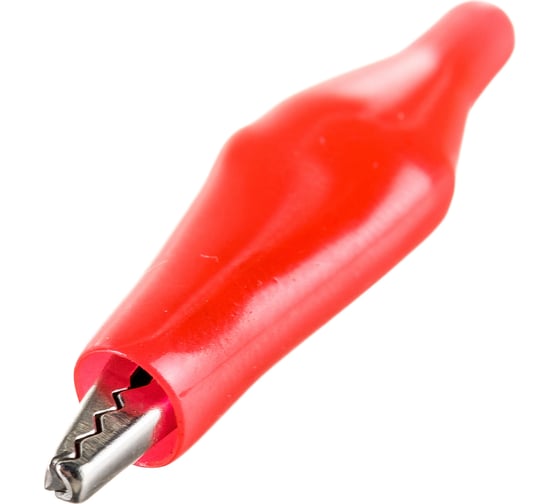 Изображение товара Зажим ОНЛАЙТ OAC-5A-40-R25 крокодил красный 5А упаковка 25шт 80872